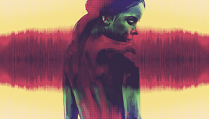 Une adolescente de dos